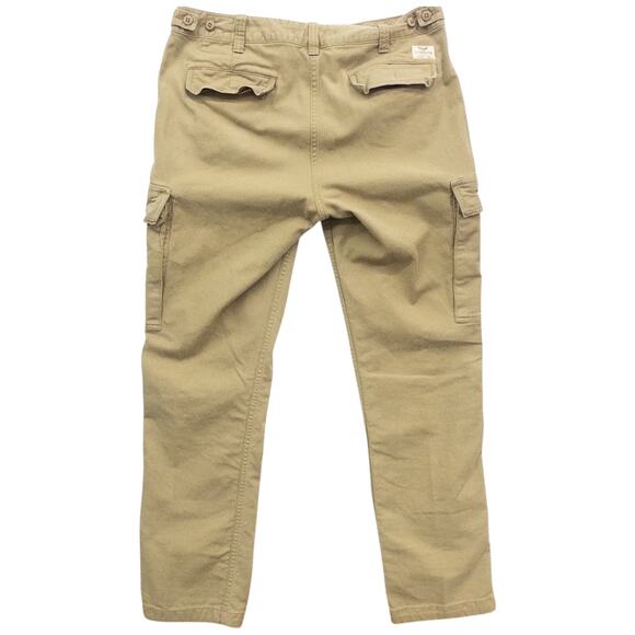 Polo Ralph Lauren Military Crew Utility Chino Pant Tan Men's 34 32 - Picture 2 of 9
